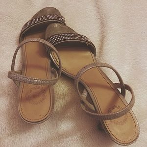 Beautiful glitzy mid high heels